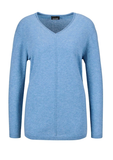 Basicpullover mit V-Ausschnitt