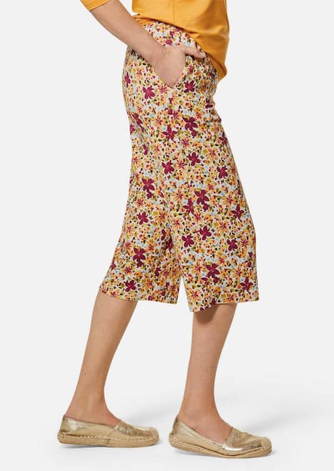 GOLDNER Broek met print Gedessineerde broek