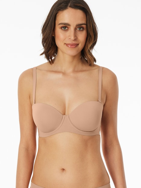 Schiesser Damen Bügel-BH Bandeau mit Schale - Unique Micro - maple