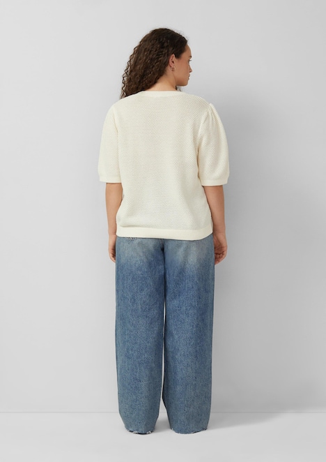 Strukturierter Pullover