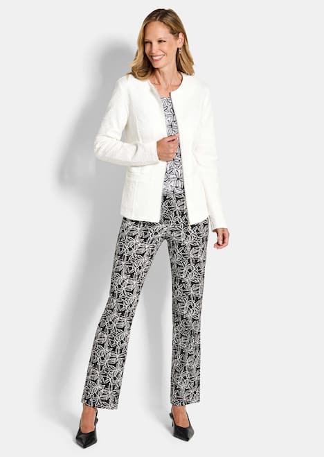 Elegante Baumwolljacke mit Struktur