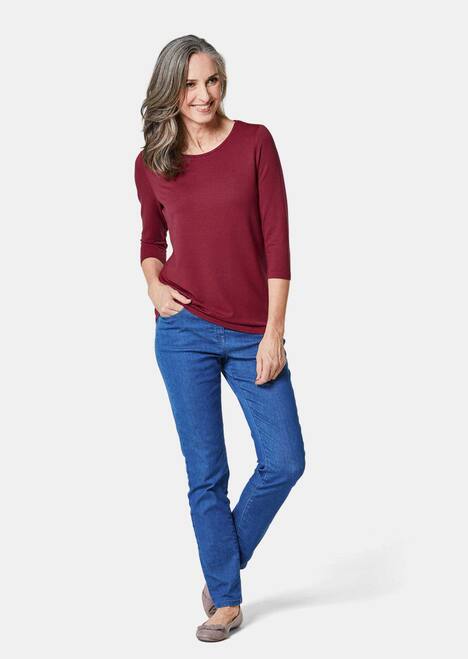 GOLDNER Shirt Veelzijdig te combineren shirt met 3/4-mouwen