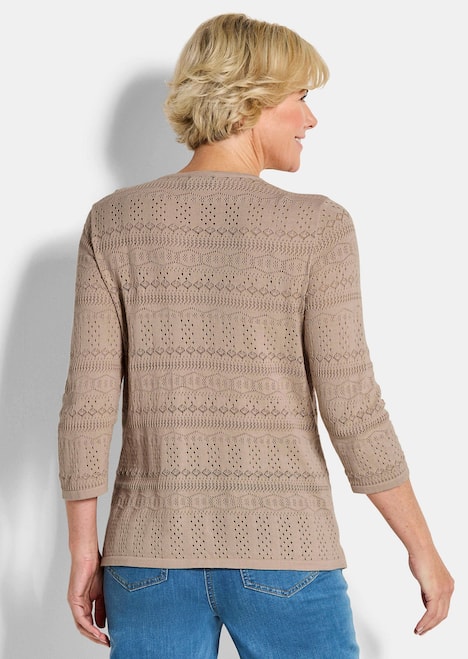 Sommerpullover mit V-Ausschnitt