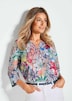 GOLDNER Blouse Kleurrijk gedessineerde blouse met mooie details