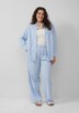 Wide-Leg-Hose aus Leinemix