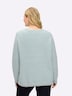 Pullover Langarm Grobstrick, Metallisierende Fasern Uni