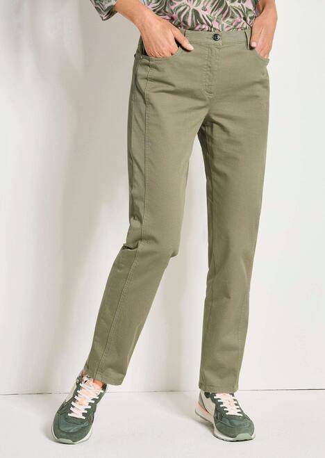 Baumwollhose mit Ziernähten