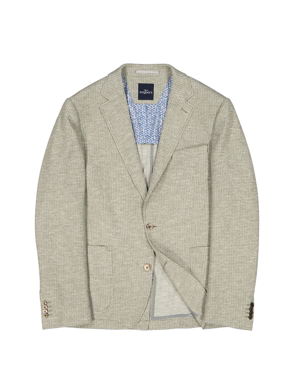 Herren Sakko in Waffeloptik made in Europe , Khaki