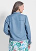 Denim jasje in blauw met opgestikte zakken