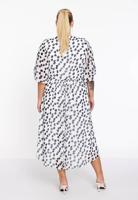 Jurk met stippenprint
