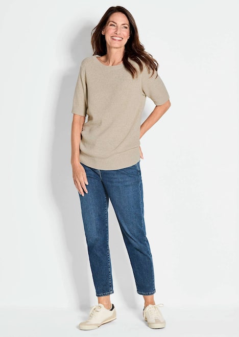 GOLDNER Trui Pullover met verkoelend lintjesgaren