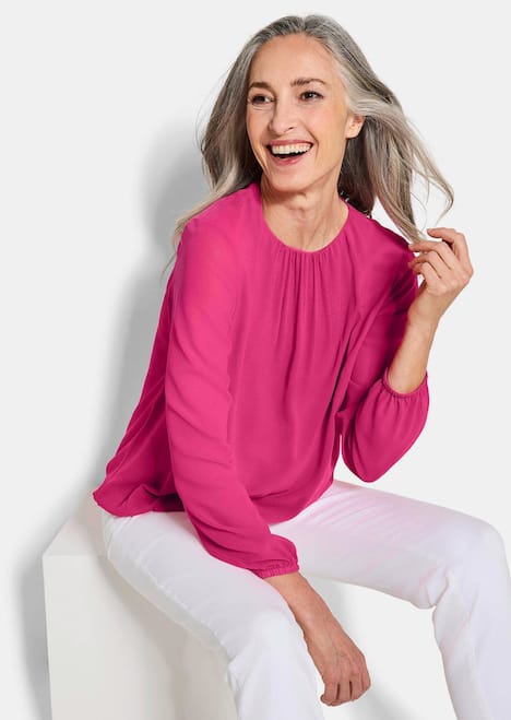 Elegante Bluse aus Chiffon