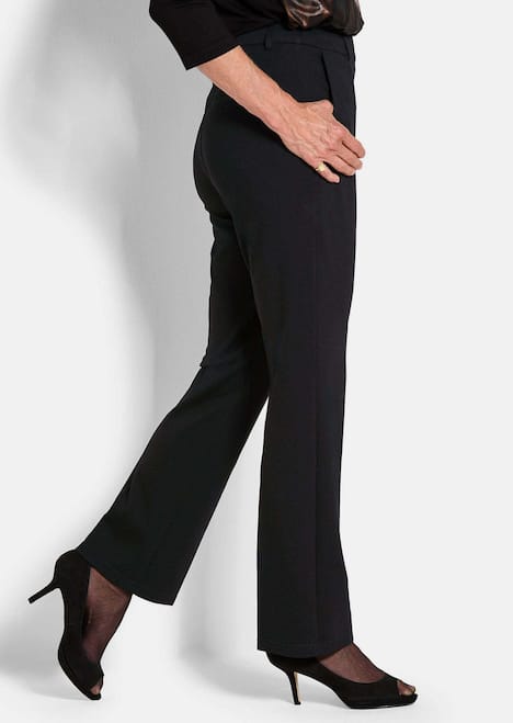 GOLDNER Broek CARLA Jersey broek CARLA met uitlopende pijpen