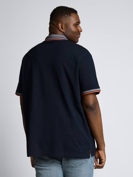 Piqué Poloshirt mit Logo-Print