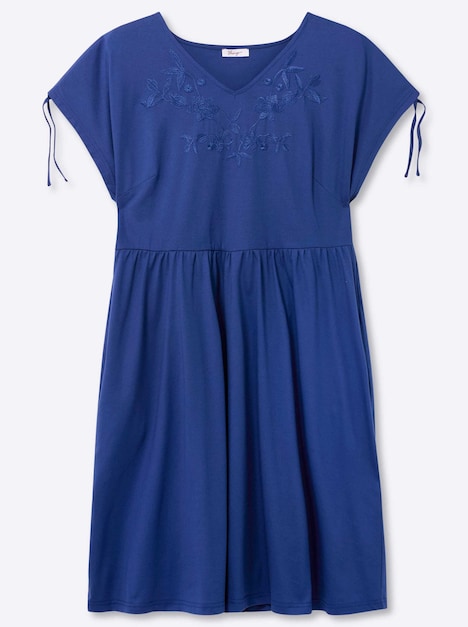 Kleid Kurzarm Ohne Kragen