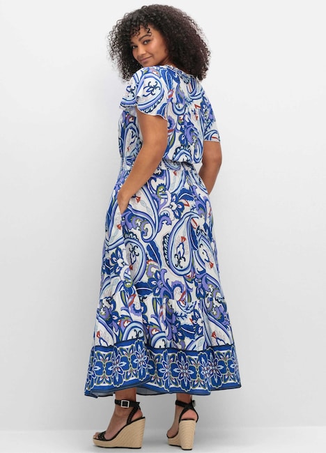 Druckkleid Kurzarm Sonstiges Muster