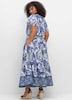 Druckkleid Kurzarm Sonstiges Muster