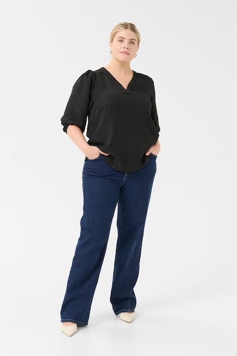 Langarm-Bluse Regular fit