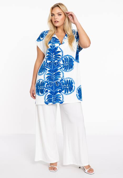 Broek met een elastieken tailleband