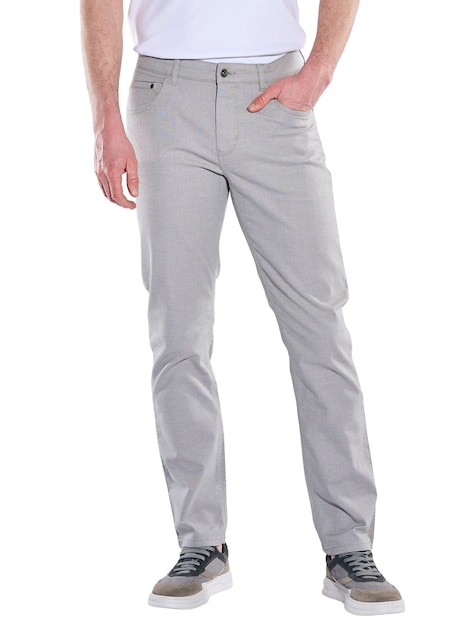 Herren Sportive 5 Pocket Hose aus Baumwolle , Silbergrau