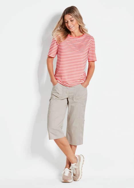 GOLDNER Functionele capri CARLA Oprolbare capribroek met een speciale bewerking