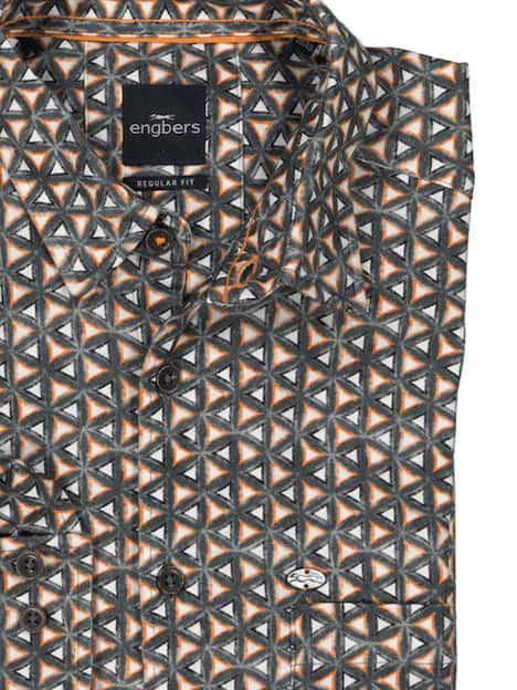 engbers Herren Hemd langarm , Orange