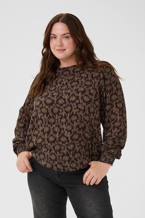 Langarm-Bluse Regular fit