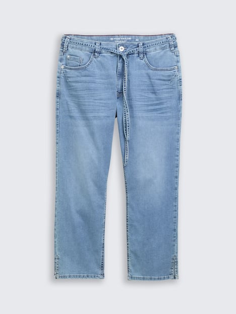SLIM Jeans mit Bindegürtel