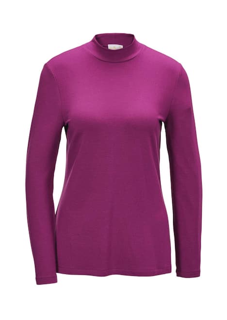 Stehkragenshirt mit Langarm