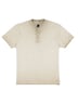Herren Henley T-Shirt , Beige