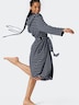 Schiesser Damen Bademantel Feather Terry - navy