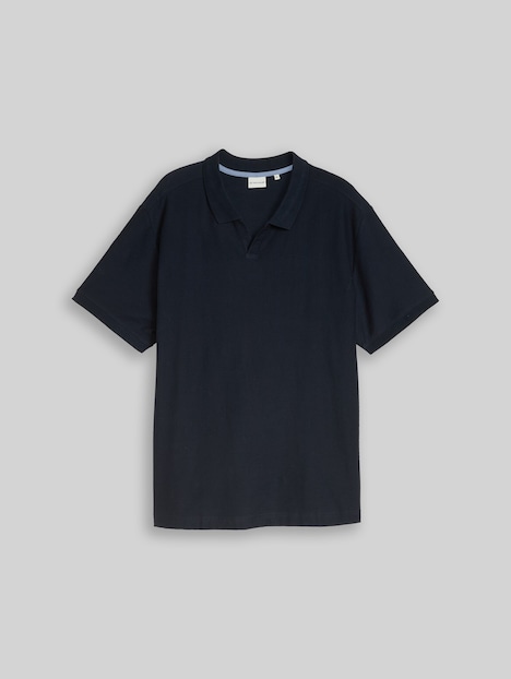 Poloshirt mit Ottoman-Struktur