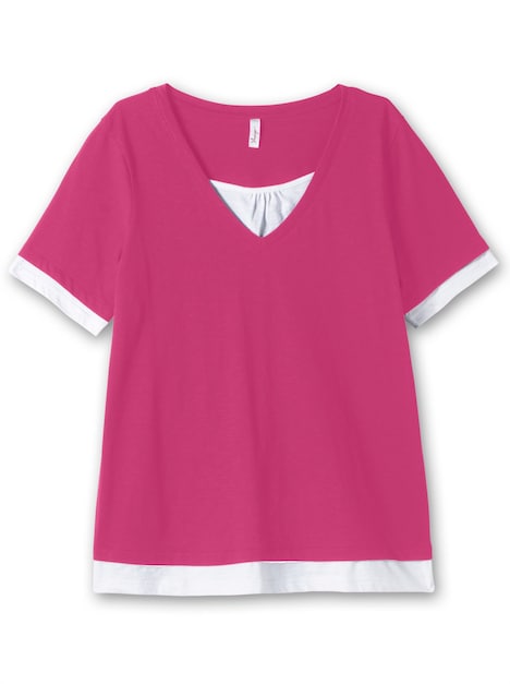 2-in-1-Shirt Kurzarm Mehrfarbig