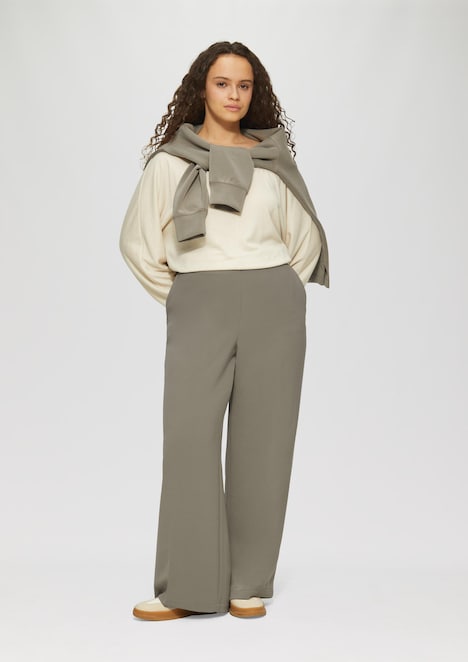 Wide-Leg-Hose mit elastischem Bund