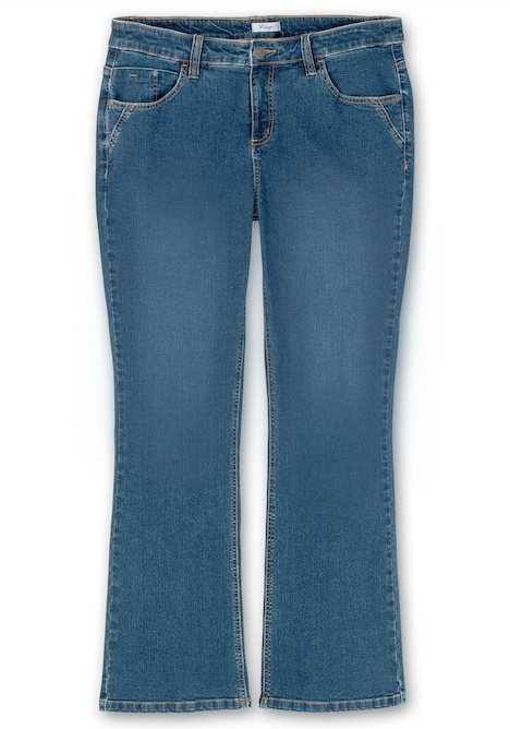 Bootcut-Jeans Bootcut-Jeans mit schmalem Bein und bequemer Taille Fester Bund Uni