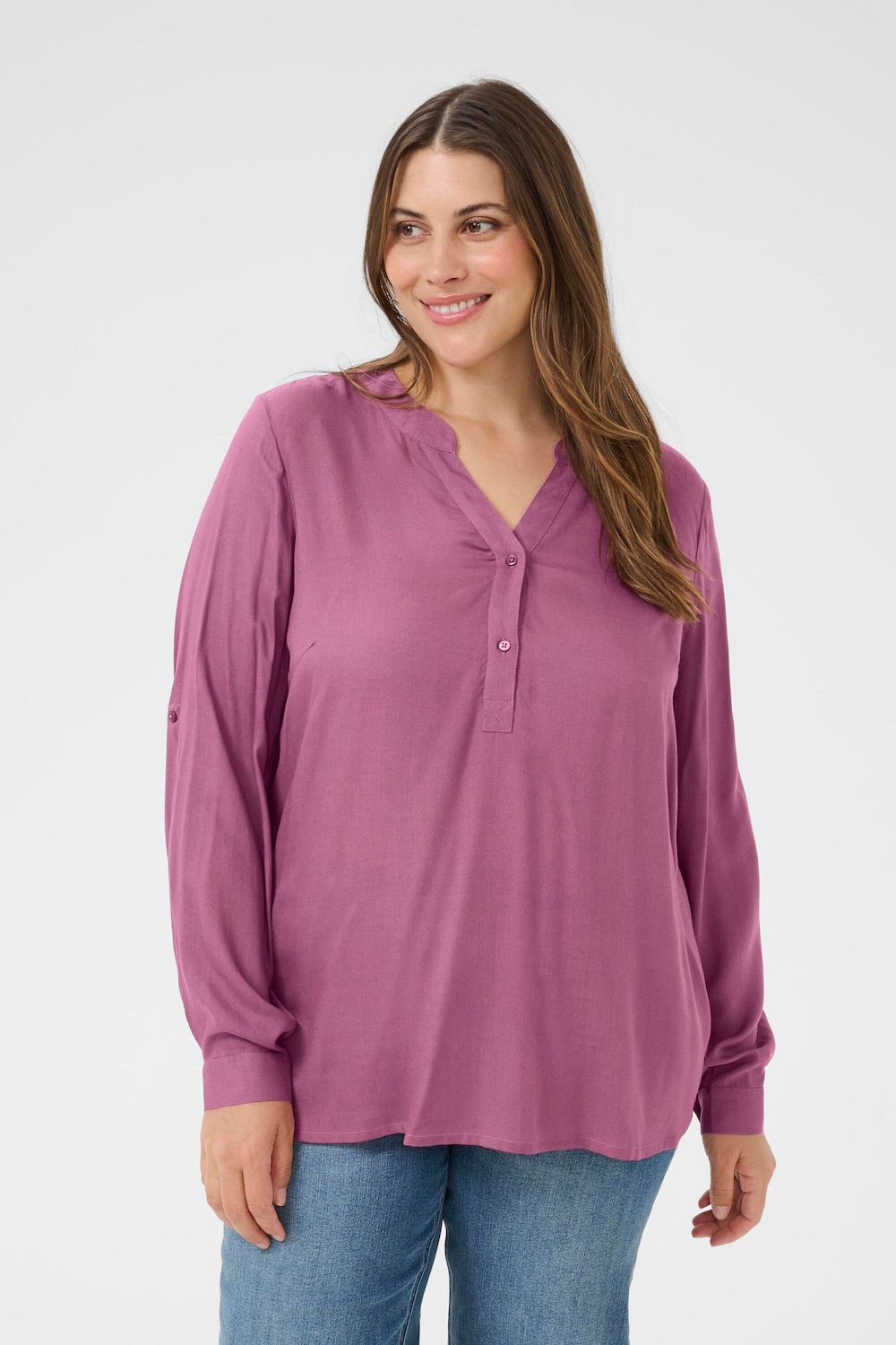 Langarm-Bluse Regular fit