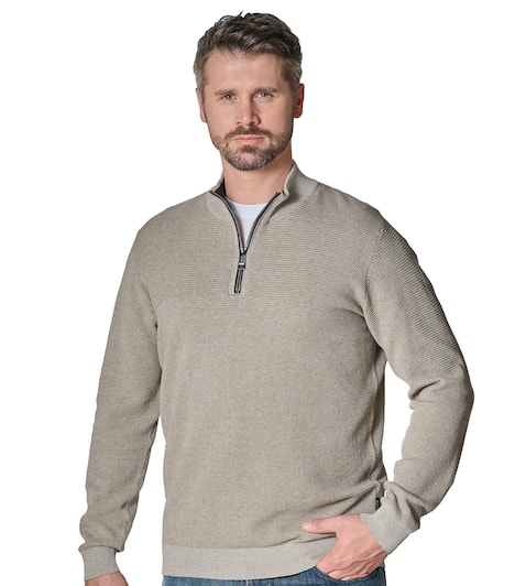 Troyer uni Basic Knitwear