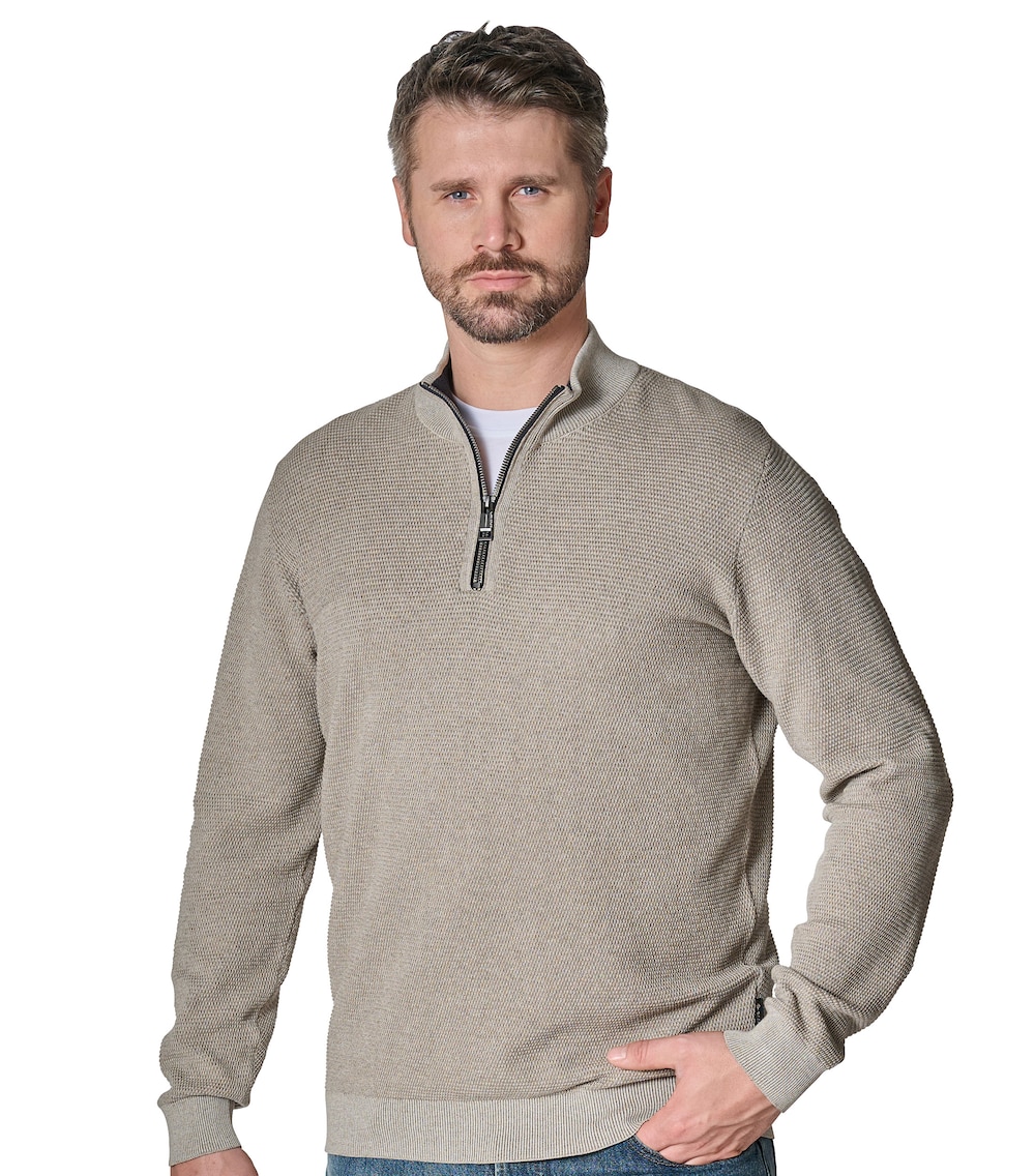 Troyer uni Basic Knitwear