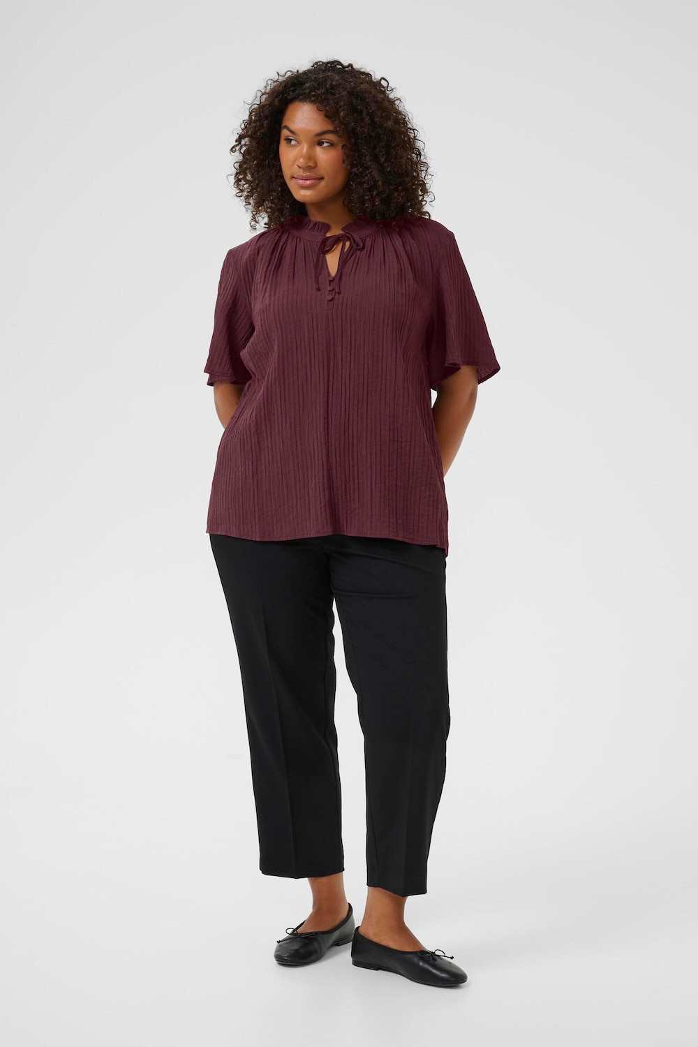 Kurzarm-Bluse Regular fit