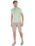 Herren Henley T-Shirt , Hellgruen