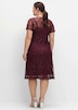 Spitzenkleid Kurzarm Uni