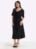 Jersey-Kleid Kurzarm