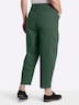 Twill-Hose Bundfaltenhose aus Twill, mit Barrel-Leg normal Elastische Einsätze
