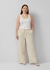 Musslin Hose mit Gummizug und weitem Bein