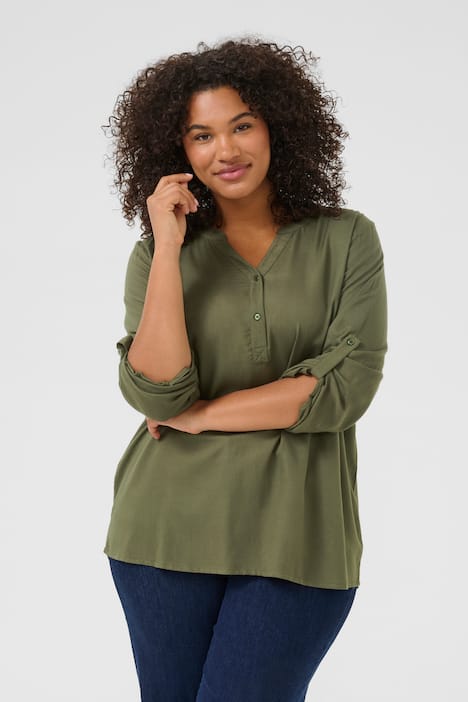 Langarm-Bluse Regular fit