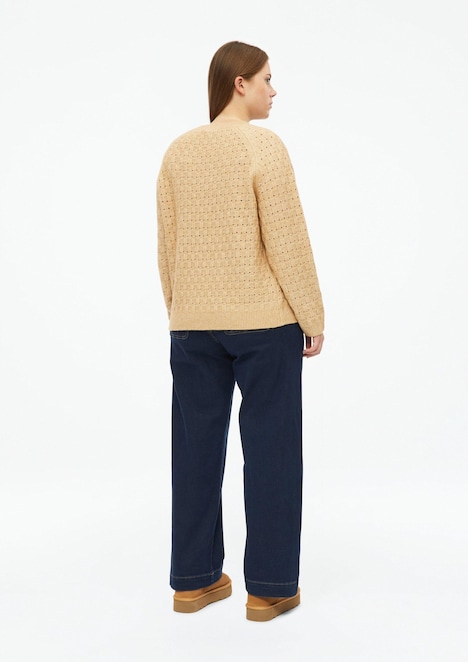 Weicher Pullover mit Strukturmuster