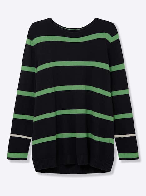 Pullover Langarm Jersey Sonstiges Muster Ohne Kragen