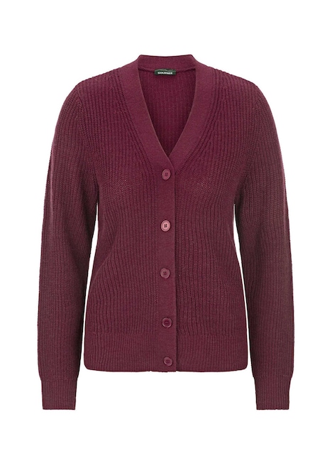 Elegante Strickjacke mit V-Ausschnitt