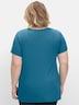 T-Shirt Kurzarm Uni Ohne Kragen