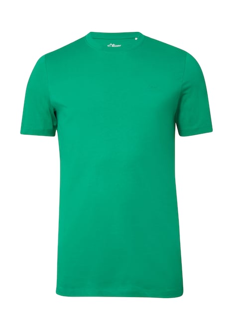 Baumwoll-T-Shirt mit Logo-Print